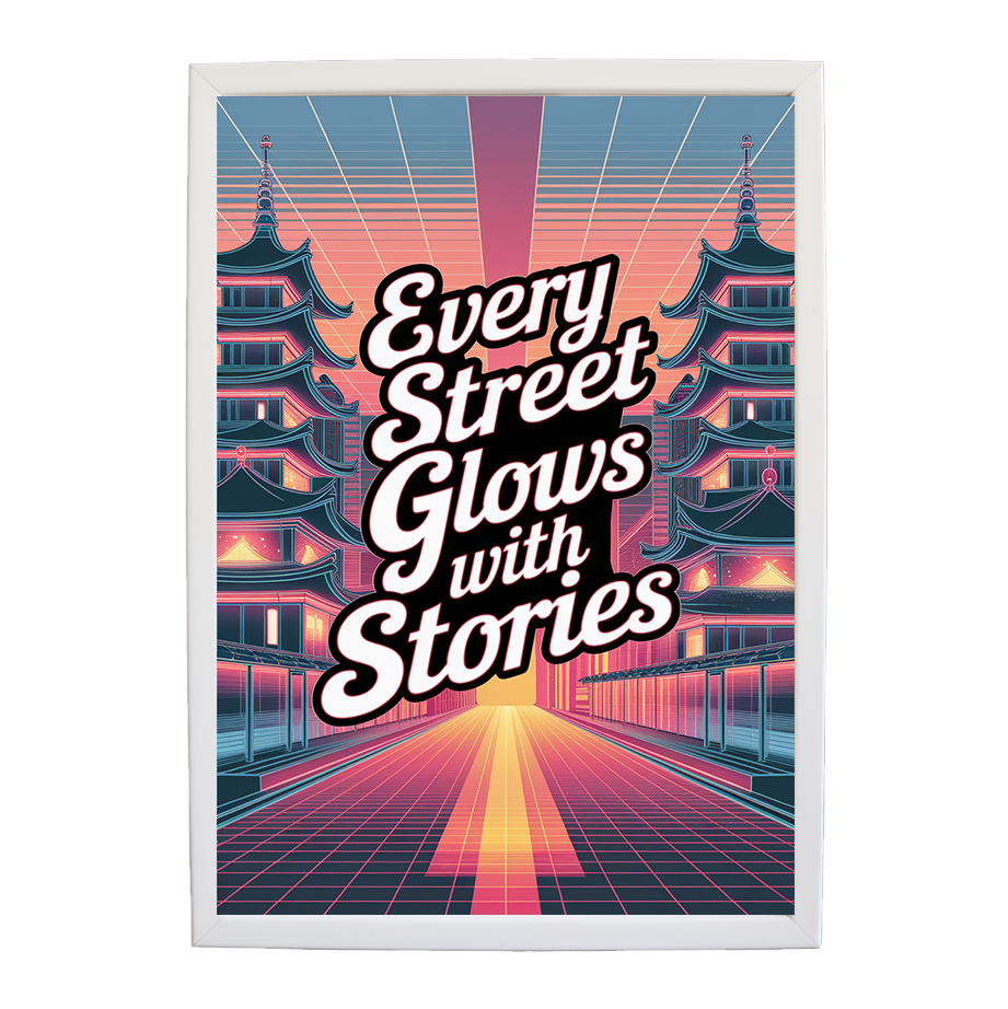 Neon Dynasty - Futuristic Urban Fantasy Print