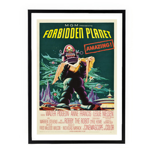 "Forbidden Planet" – Classic Sci-Fi Movie Poster Print