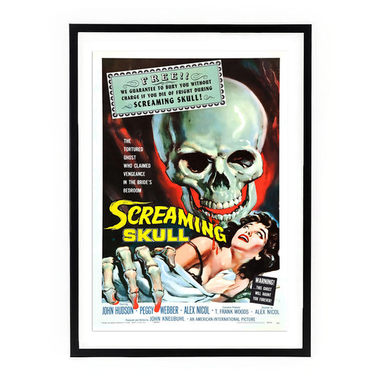 The Screaming Skull (1958) Movie Poster – Retro Horror Artwork